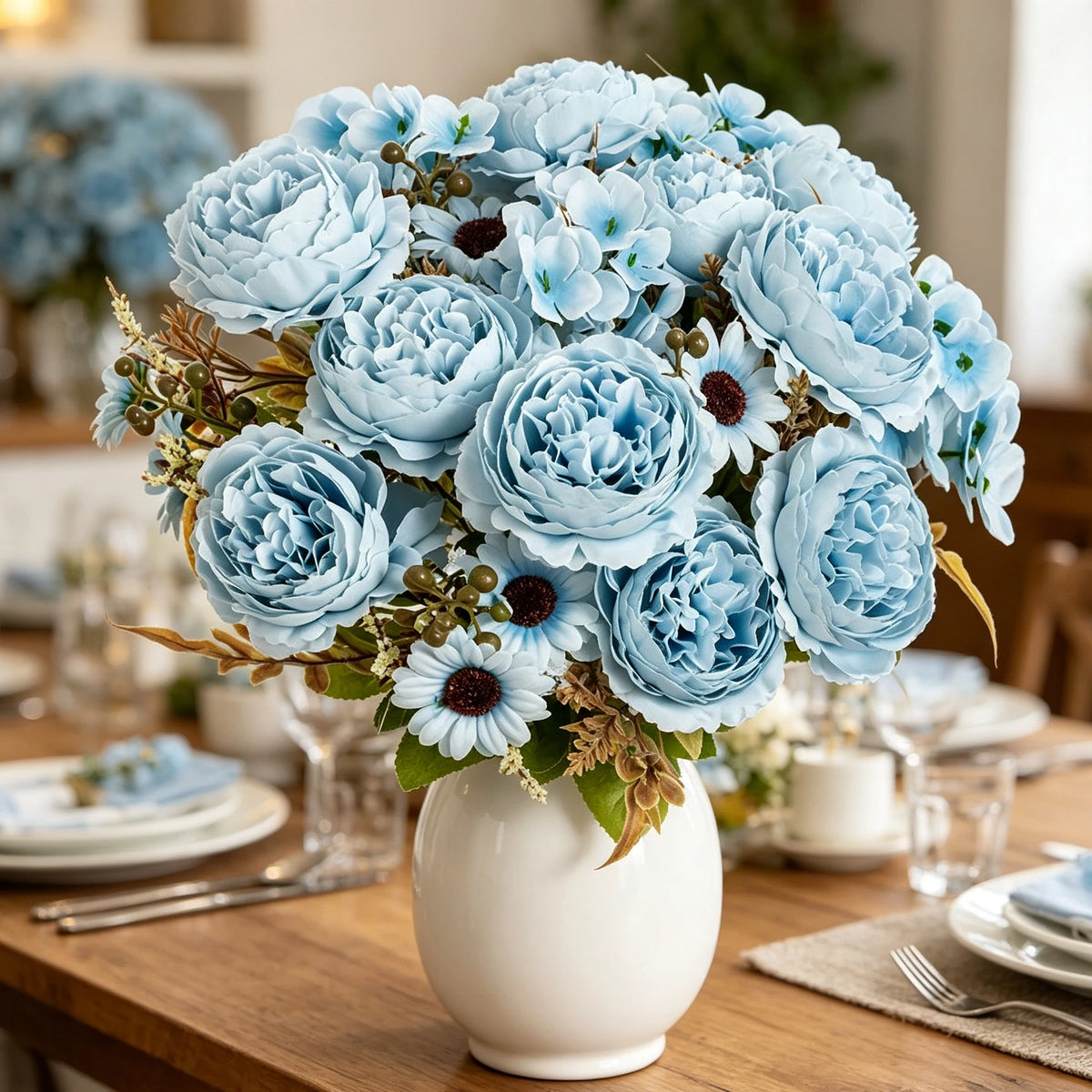 Silk Persian Peony Artificial Flower – Wedding & Home Décor Artificial Silk Flower Babs