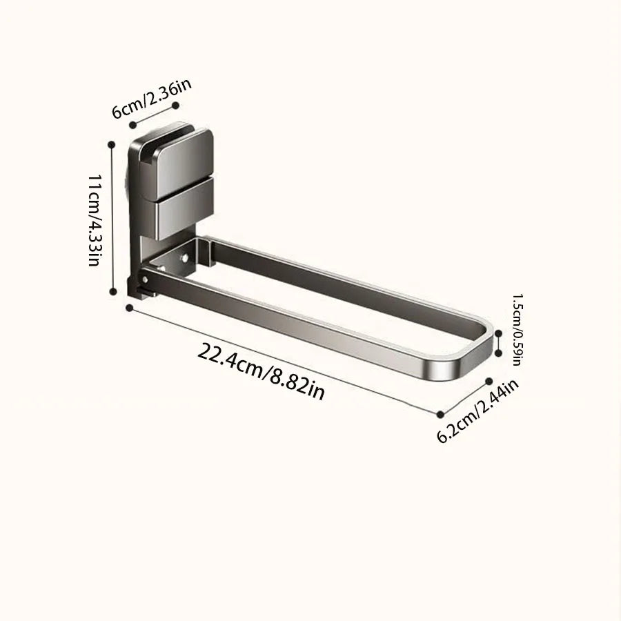 Detachable Towel Rack – Space-Saving & Damage-Free Install Towel Rack Babs
