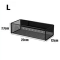 Magnetic Spice Rack Hanging Basket – Fridge & Wall Shelf Magnetic Storage Rack Babs L black