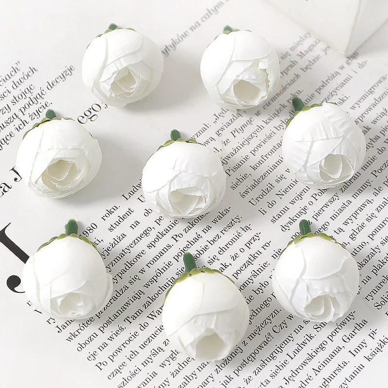 Silk Rose Artificial Flowers 20/30Pcs – Wedding & Home Decor Artificial Silk Roses Babs White 20Pcs