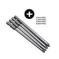 4-Piece Magnetic Screwdriver Bit Set – 1/4" Hex Shank Alloy Steel Screwdriver Bit Set Babs B