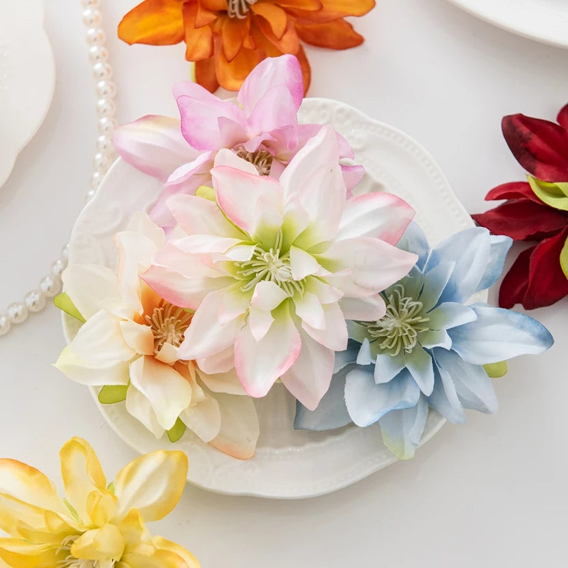Silk Lotus Artificial Flowers 10/20pcs | Wedding & Home Décor Artificial Silk Flowers Babs
