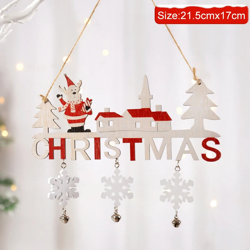 Wooden Christmas Gnome & Santa Hanging Ornaments | Xmas Tree Pendants Christmas Tree Ornaments Babs 5