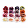 Multicolor Silk Artificial Rose Heads – Bulk 50/100pcs Wedding Décor Artificial Flowers Babs Mix 100pcs
