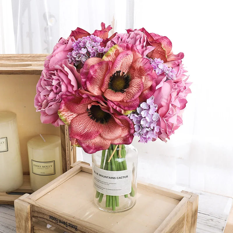 2Pcs Silk Artificial Peony Flowers for Wedding & Home Décor Artificial Flowers Babs