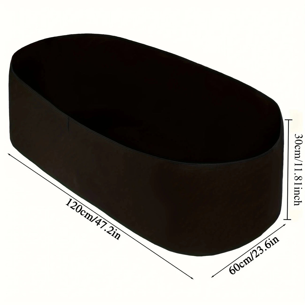 Breathable Fabric Raised Garden Bed | Rectangular Grow Bag Fabric Grow Bag Babs M