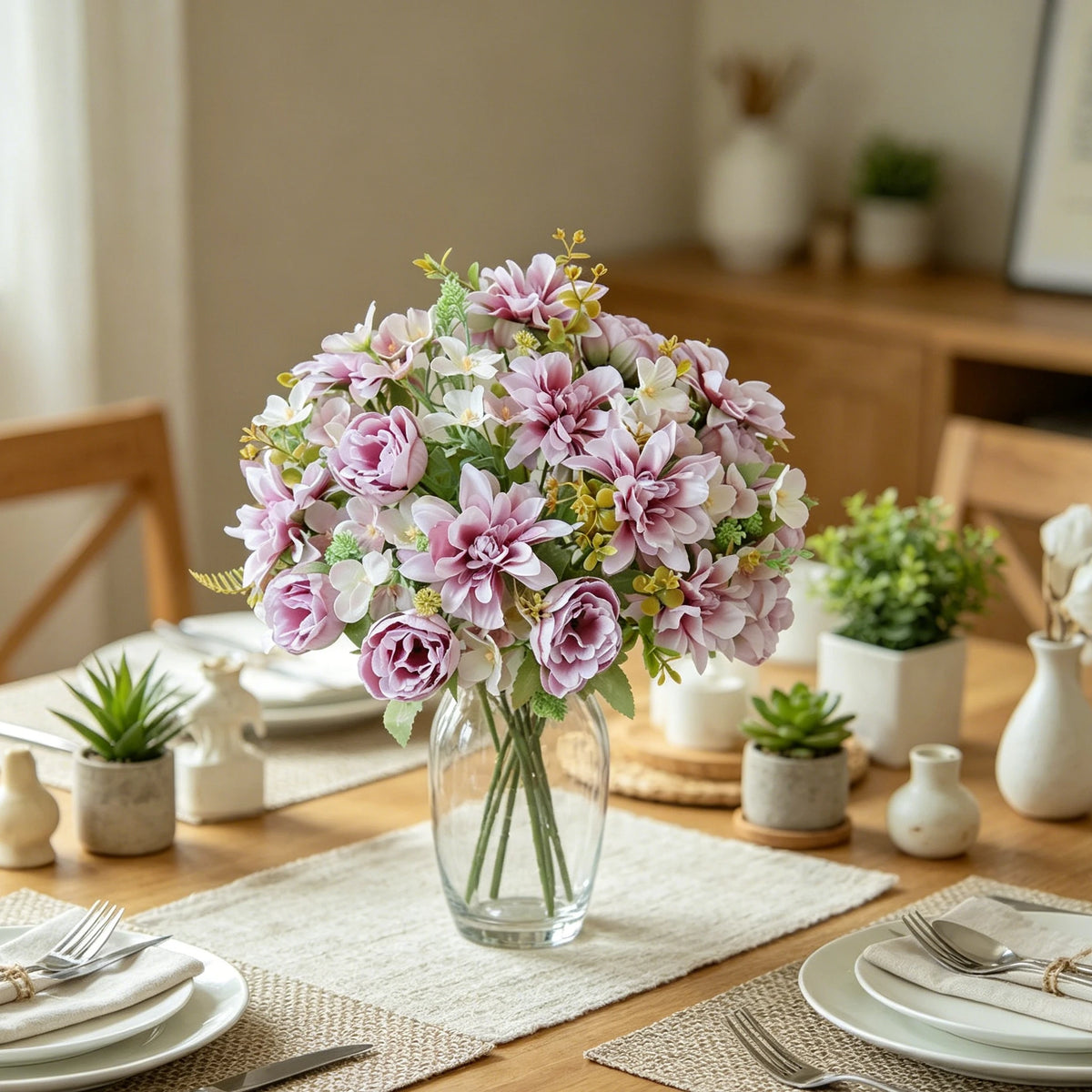 Silk Dahlia Peony Artificial Flowers – Wedding & Home Décor Artificial Silk Flowers Babs