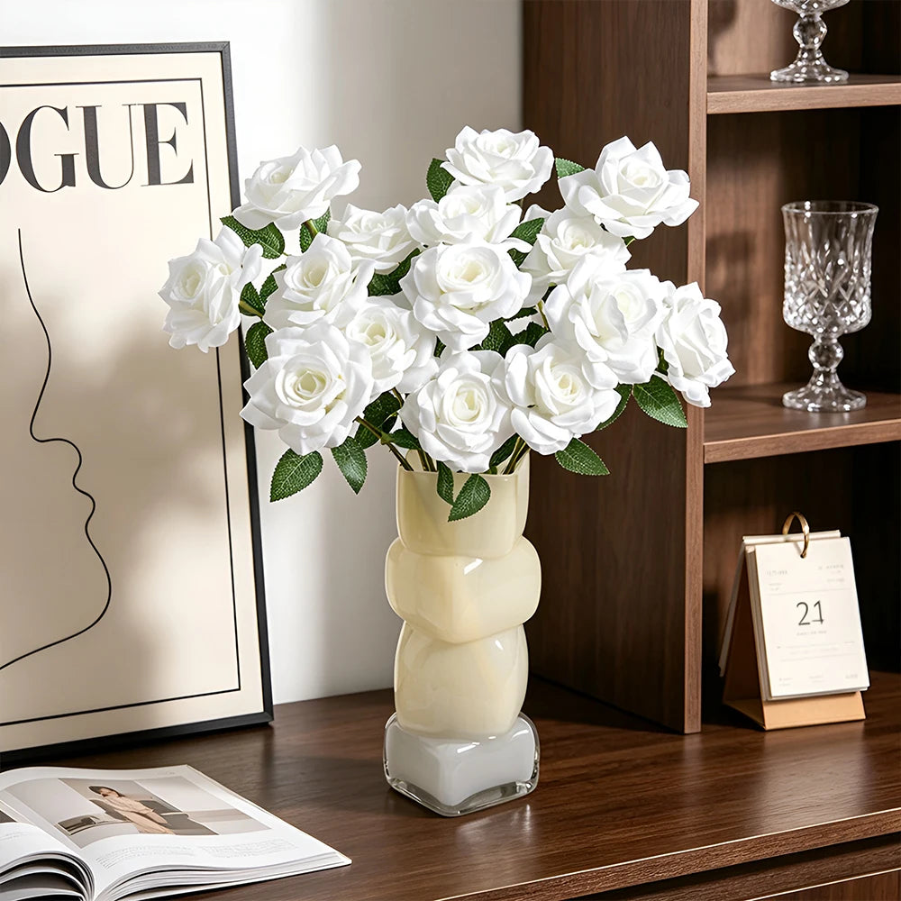 50cm Artificial Silk Rose Bouquet – Wedding & Home Decor Artificial Silk Flowers Babs