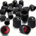 50pcs Black Tire Valve Dust Caps for Cars, Bikes & Motorcycles Tire Valve Caps Babs 50pcs