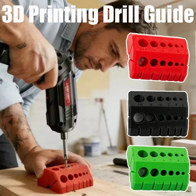 3D Printed Drill Guide Digital Scale Precision Hole Locator Drill Guide Tool Babs