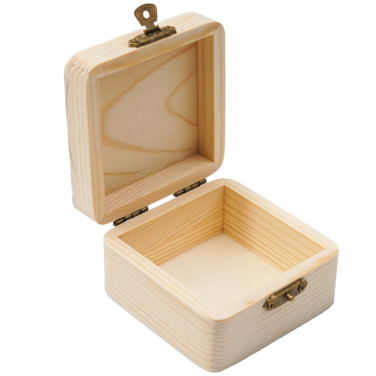 Natural Wood Storage Gift Box 8x8x4.5cm – LEENKEA Wooden Storage Box Babs