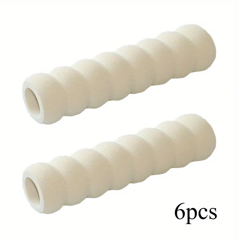 Spiral Door Handle Protective Cover – Anti-Collision & Anti-Static Door Handle Cover Babs White-6pcs