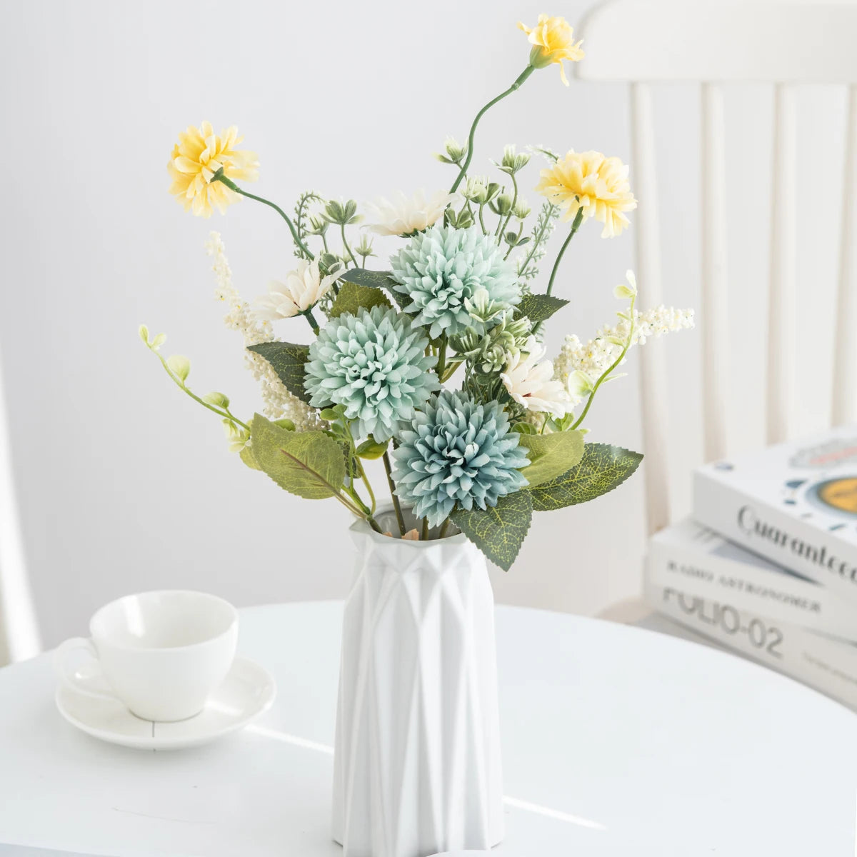 Silk Chrysanthemum Ball Bouquet – Wedding & Garden Décor Artificial Flower Bouquet Babs