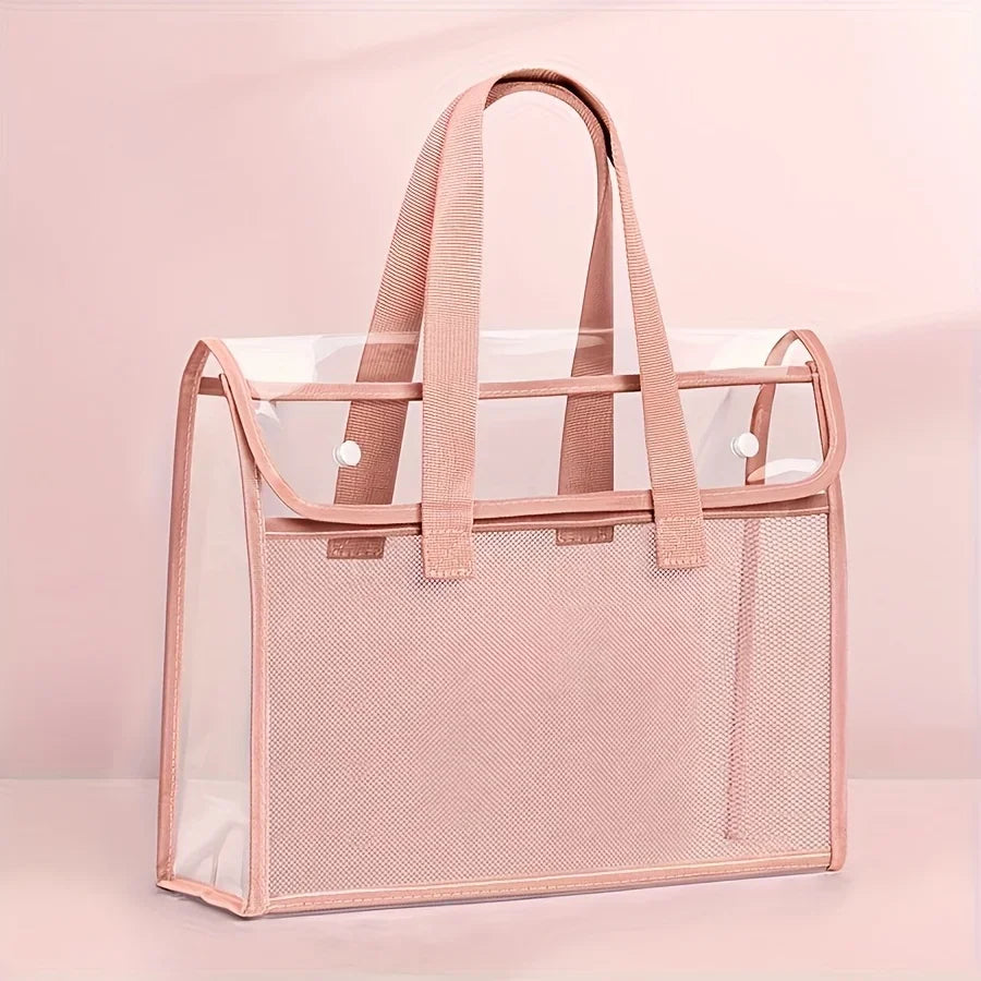 Waterproof Expandable File Storage Bag – Large Capacity File Storage Bag Babs Pink