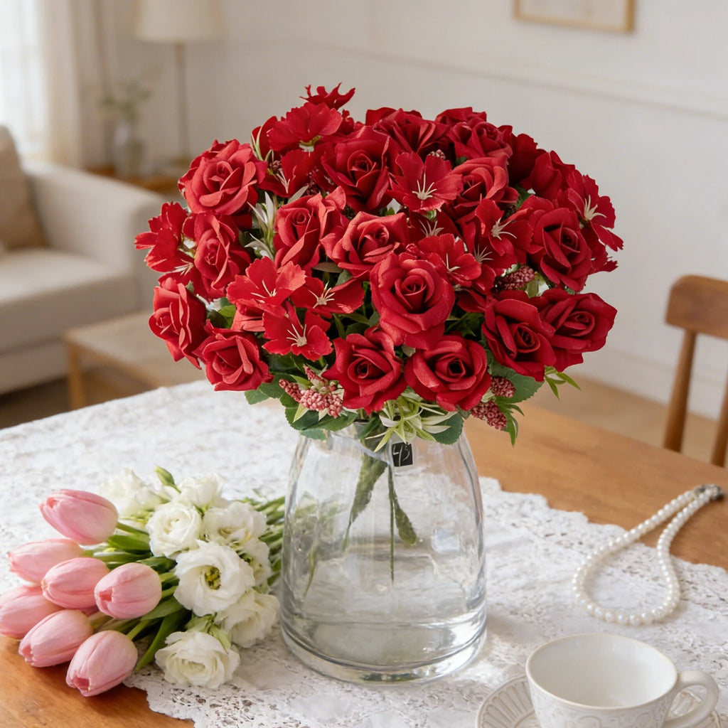 Artificial Silk Roses – Wedding, Home & Garden Décor Artificial Silk Flowers Babs