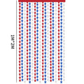 10pcs Star Rain Silk Curtain Garland – Red White Blue Party Decor Party Curtain Garland Babs red blue white