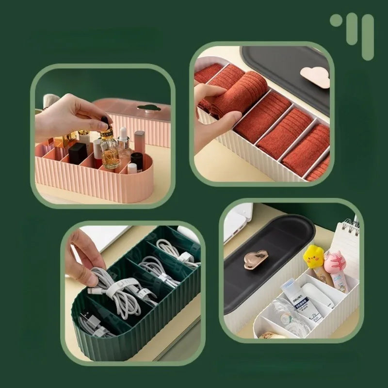 Desktop Storage Box with Lid – Cable & Drawer Organizer Desktop Storage Organizer Babs