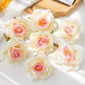10cm Silk Rose Artificial Flowers – Wedding & Home Décor (10pcs) Artificial Silk Flowers Babs Pink