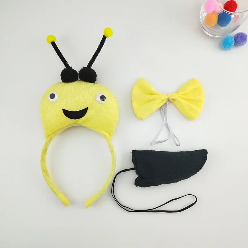 Animal Ear Headband Bow Tie Costume Set – Party & Cosplay Costume Accessory Set Babs 29