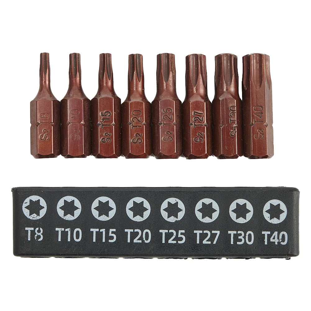 8-Pc Magnetic Screwdriver Bit Set – PH Torx Hex, 1/4" Shank Screwdriver Bit Set Babs setC