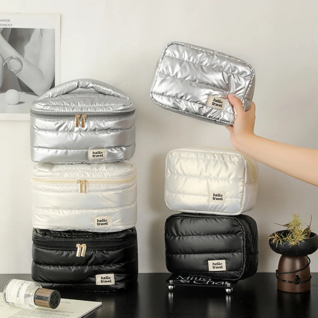 Large Waterproof Makeup Bag – Travel Cosmetic Toiletry Pouch Makeup Cosmetic Bag Babs