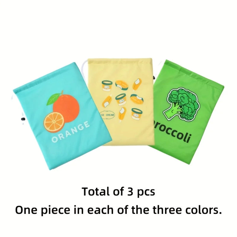 3-Pack Reusable Insulated Bags – Oxford Cloth & Aluminum Foil Insulated Lunch Bag Babs 3PCS