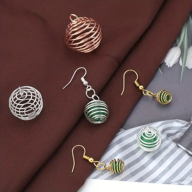 40pcs Hollow Lantern Ball Spring Pendants – DIY Jewelry Making Jewelry Making Pendant Babs