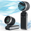 USB Rechargeable Mini Travel Fan – Foldable, Compact, Black Mini Portable Fan Babs black