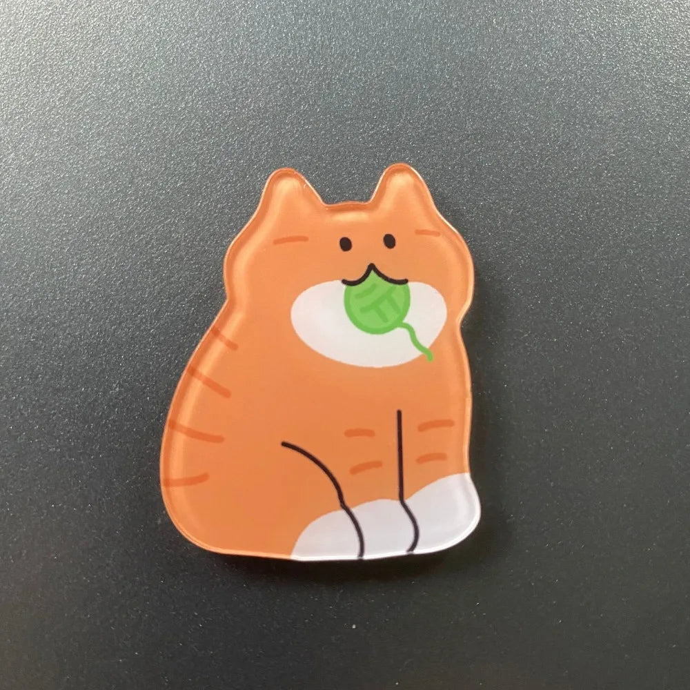 5pcs Cute Cat Fridge Magnets – Cartoon Decorative Whiteboard Set Decorative Fridge Magnets Babs