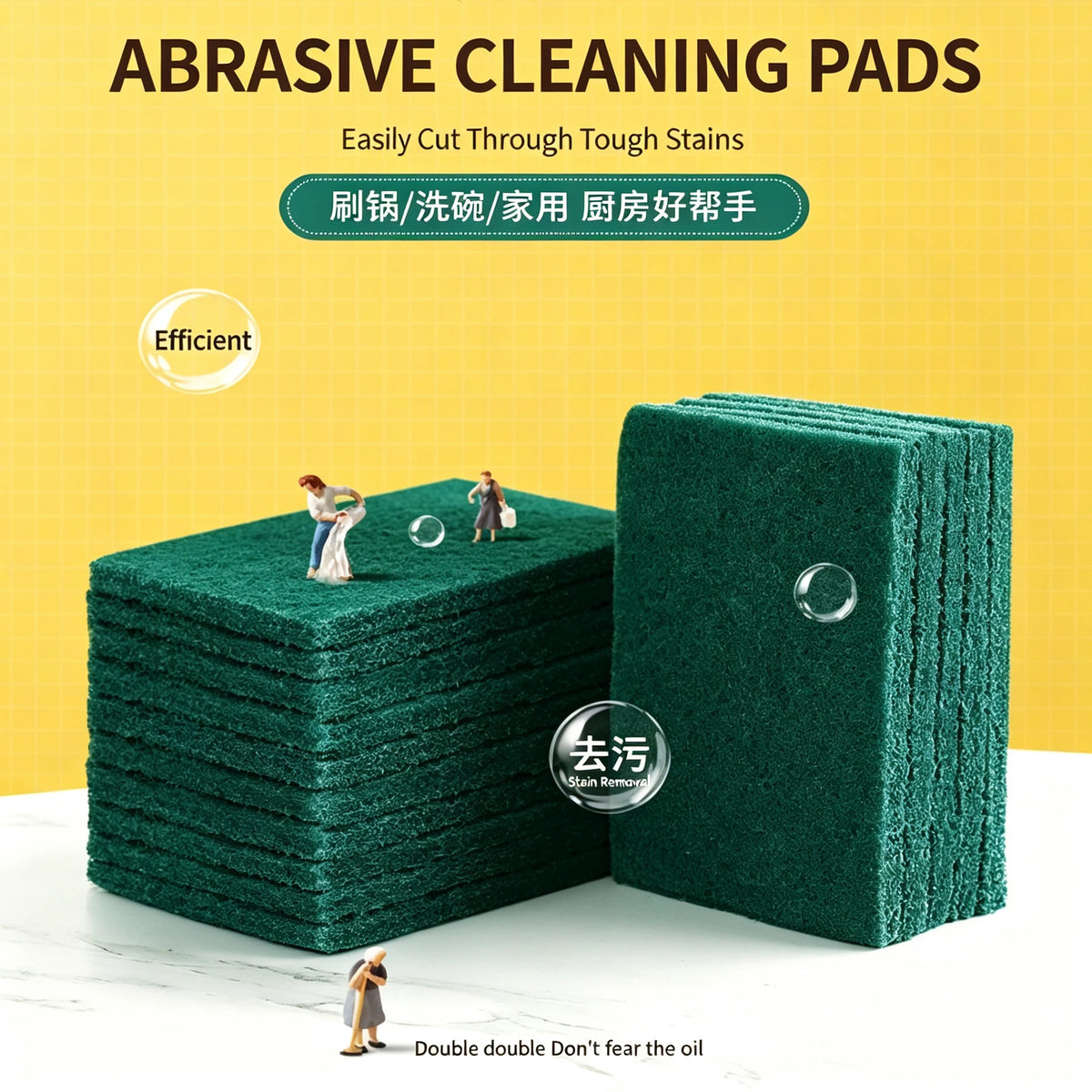 Scratch-Free Reusable Scrub Pads for Kitchen Pots & Pans Kitchen Scrub Pad Babs