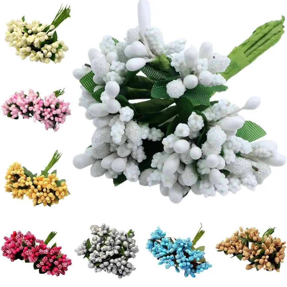 12 Pcs Resin Artificial Flower Stamens – Wreaths & Scrapbooking Artificial Flower Stamens Babs