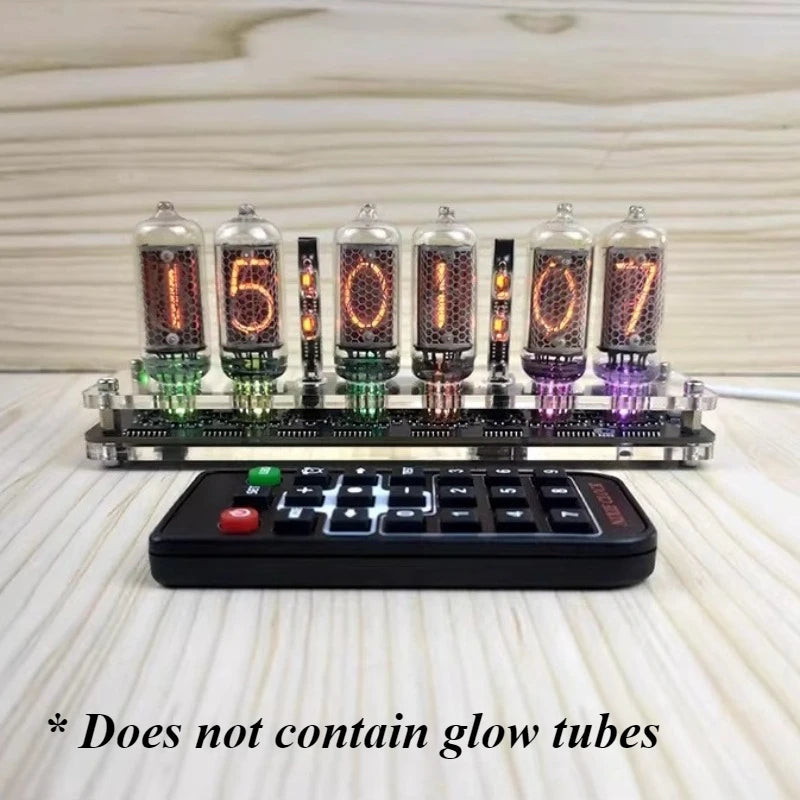 6-Digit IN-8 Nixie Tube Clock Base – LED Motherboard Nixie Tube Clock Base Babs
