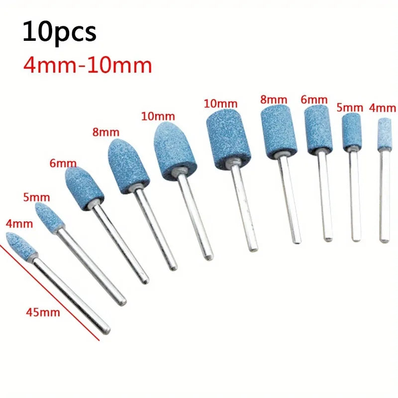 10pc Abrasive Mounted Stone Polishing Wheels for Rotary Tools Rotary Tool Bits Babs blue