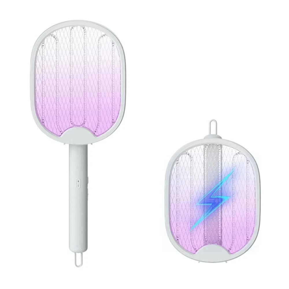 Foldable Electric Bug Zapper Racket – 3000V UV Light USB Rechargeable Electric Bug Zapper Babs