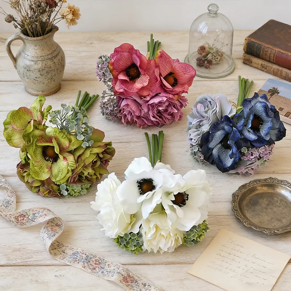 2Pcs Silk Artificial Peony Flowers for Wedding & Home Décor Artificial Flowers Babs