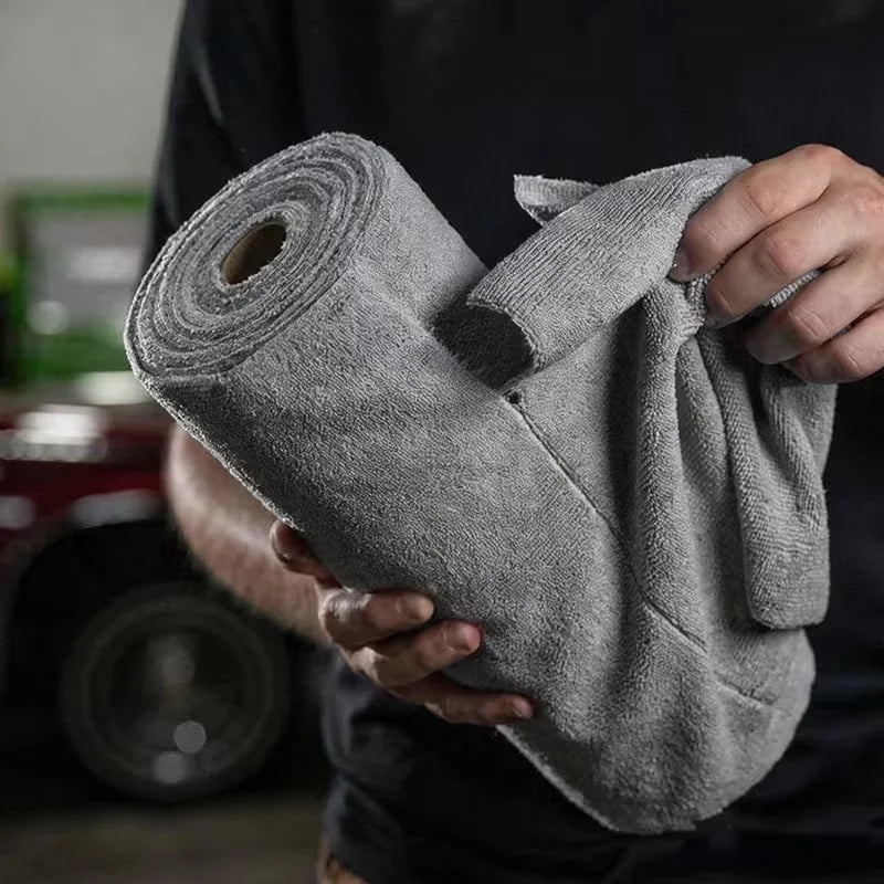 Ultra-Fine Fiber Cleaning Cloth Roll – 20 Reusable Tear-Off Wipes Microfiber Cleaning Cloths Babs