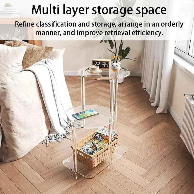 Transparent Acrylic Side Table – Modern Minimalist Design Acrylic Side Table Babs