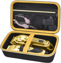 2pc Hair Clipper Case Barber Trimmer Organizer Travel Bag Clipper Organizer Bag Babs Yellow Zipper