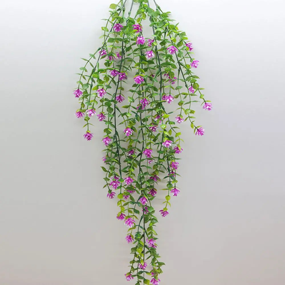 Artificial Eucalyptus Camellia Vine – UV-Protected Faux Plant Decor Artificial Plant Vine Babs Color7
