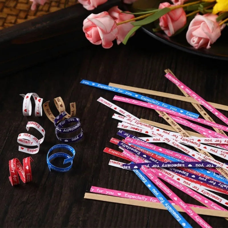 700pcs Colored Kraft Paper Twist Ties – Baking & Gift Packaging Packaging Twist Ties Babs