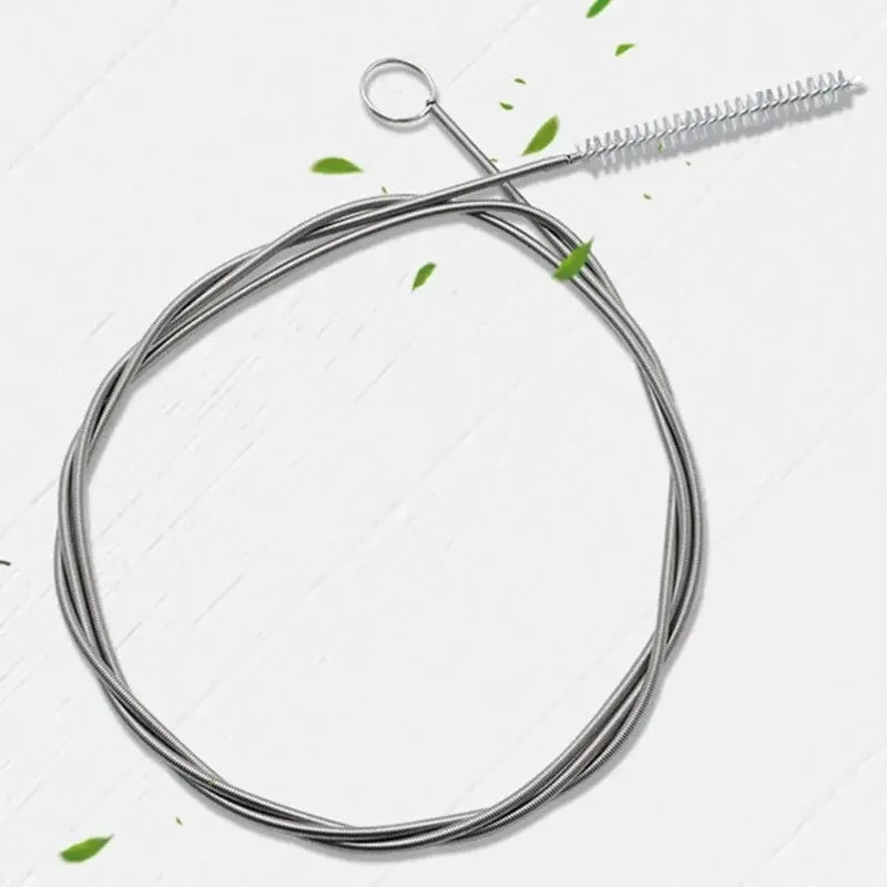 Flexible 59" Long Drain Pipe Brush – Slim Hose Cleaning Tool Pipe Cleaning Brush Babs 1.5M