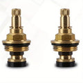 Brass Kitchen Mixer Tap – Slow-Open Spool, G1/2 Pull-Down Sprayer Kitchen Mixer Faucet Babs 2pcs