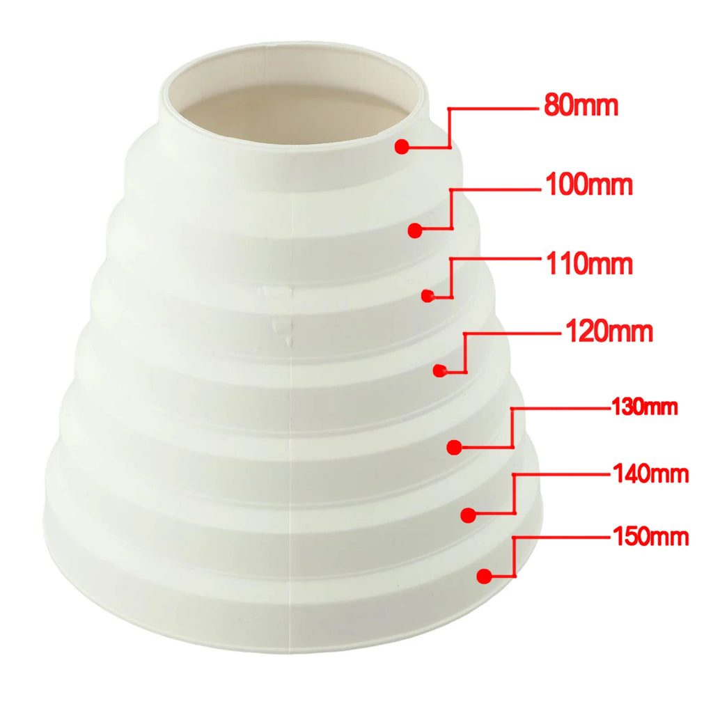 Duct Reducer Pipe Connector Extractor Fan 80–150mm | LEENKEA Duct Pipe Connector Babs