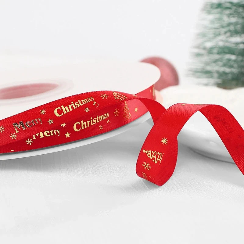 5m Christmas Ribbon – Gift Wrap, Tree & Holiday Décor Christmas Craft Ribbon Babs 1cm-09 5M