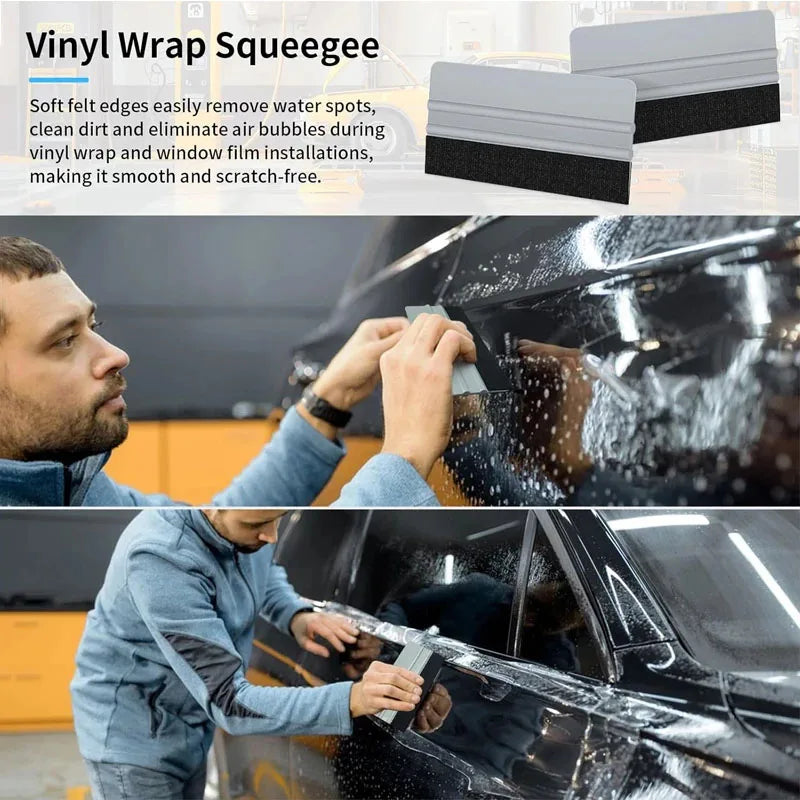 15cm Square Squeegee Scraper – Car Vinyl Wrap & Tint Tool Vinyl Wrap Squeegee Babs