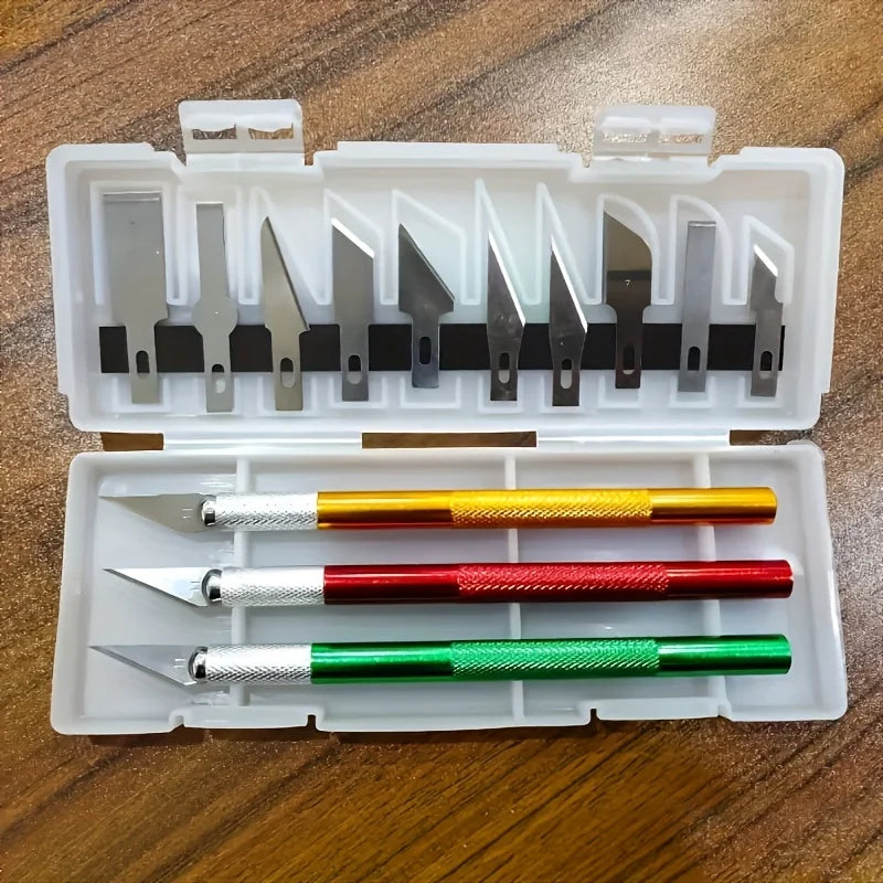13-Piece Aluminum Alloy Engraving Knife Set | DIY Cutting Kit Engraving Knife Set Babs