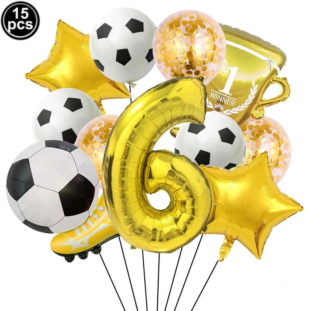 32" Soccer Ball Foil Balloon Set – Kids Birthday Party Decor