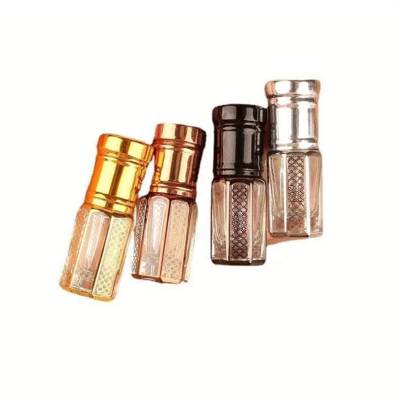 12ML Refillable Golden Glass Roller Bottle – Essential Oil & Perfume Essential Oil Roller Bottle Babs