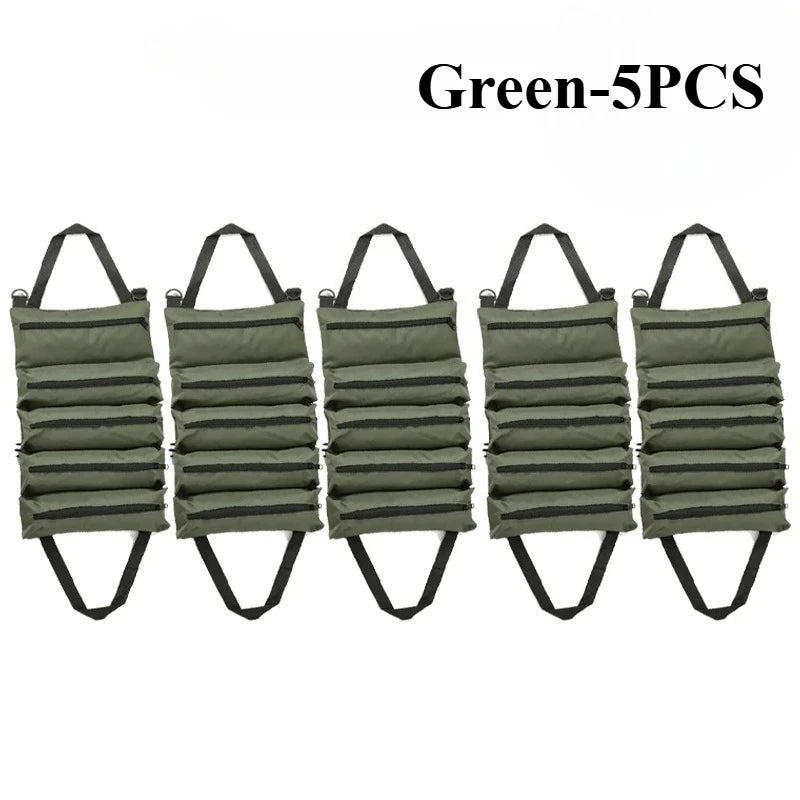 Roll-Up Multi-Pocket Tool Bag Organizer – 1 to 4 PCS Tool Roll Organizer Babs Green-5PCS