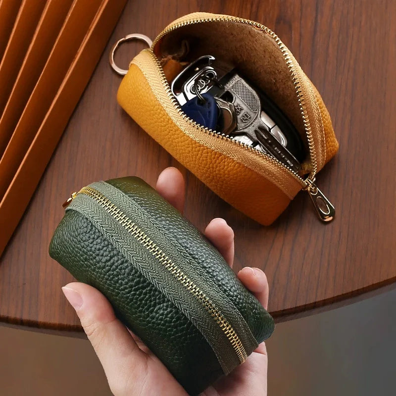 Mini PU Leather Key Holder – Large Capacity Key Wallet PU Leather Key Wallet Babs